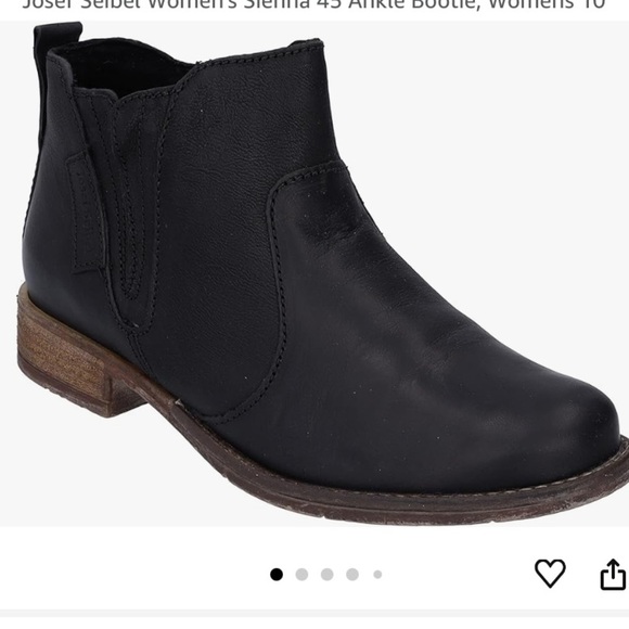 Josef Seibel Shoes - Josef Seibel Sienna 45 black leather ankle boot size 37 / 6. Soft leather lining